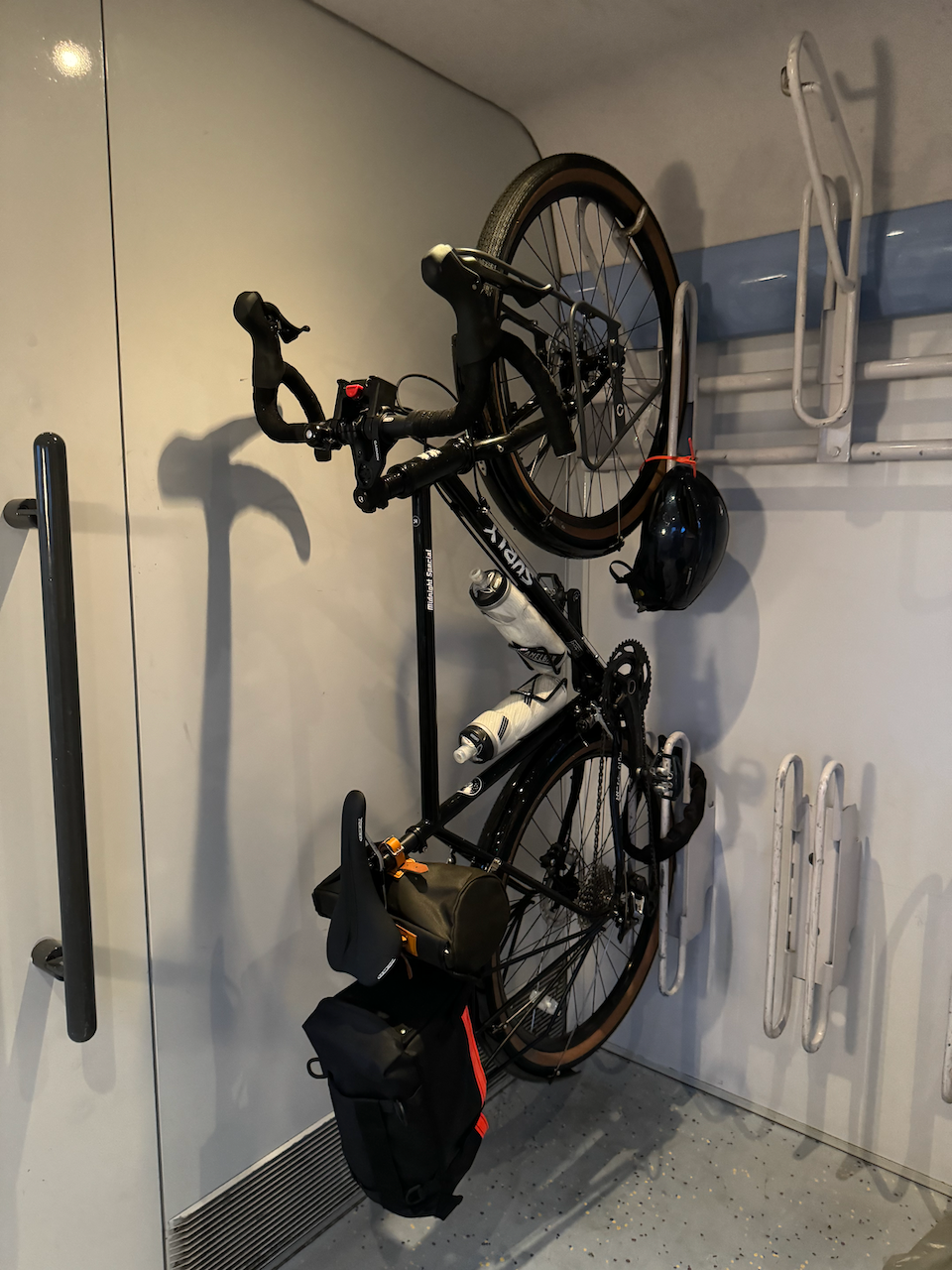 Bike on the train to Nevers