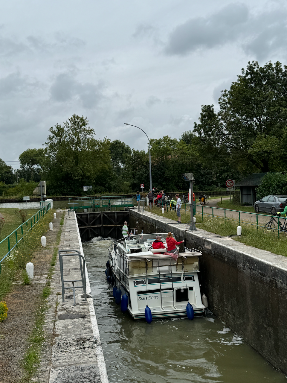 A lock on the canal