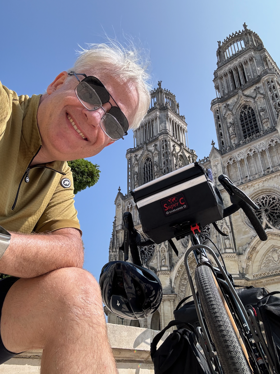 Selfie in front of Orléans Cathedral