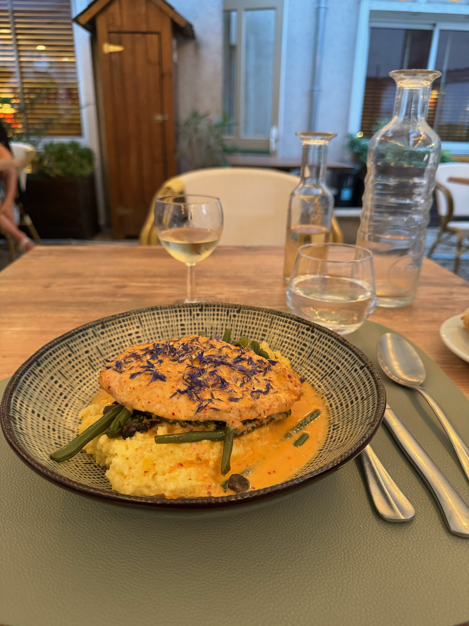 Blois - Logis Hôtel le Monarque - Chicken and polenta