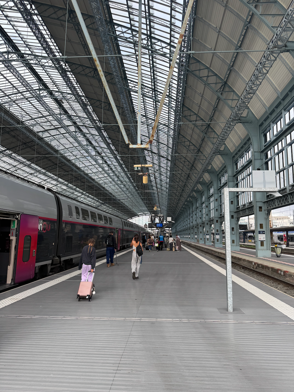 Arriving at Bordeaux train station