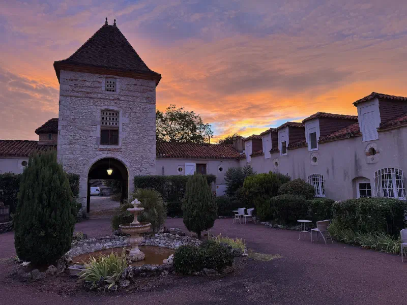 Hotel at twilight