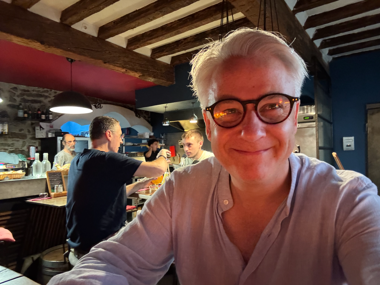 Carcassonne - Restaurant selfie