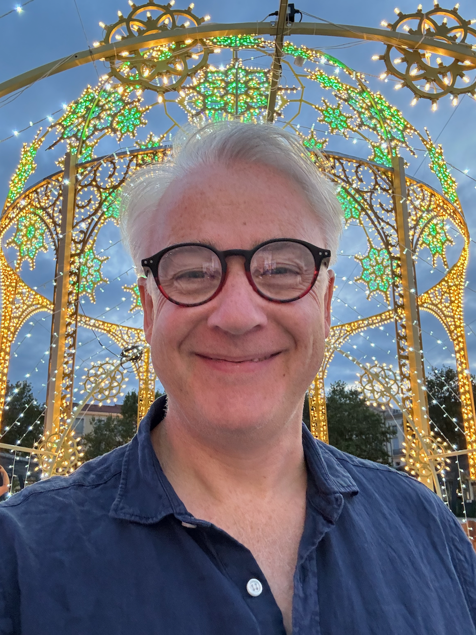 Selfie with the Béziers lights selfie